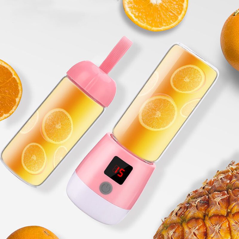 Többfunkciós Mini Gyümölcscentrifuga Élelmiszer Turmix Gyümölcsfőző Gép Usb Újratölthető Turmixgép Kemping Piknik