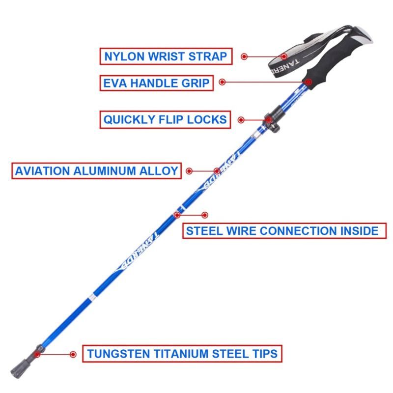 Trekking Poles Teleszkópos Sétapálca
