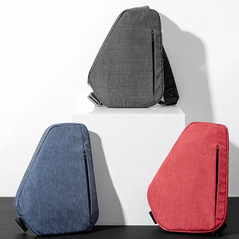 Uniex Men Rejtett Crossbody Váll Geometriájú Táska Lopás Elleni Sport Mellkas Többfunkciós Hátizsák