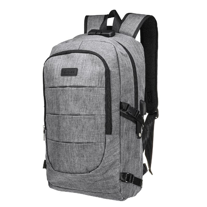 Uniszex Lopásgátló Laptop Hátizsák Utazási Üzleti Iskolatáska Biztonságos Zárral + Usb Porttal