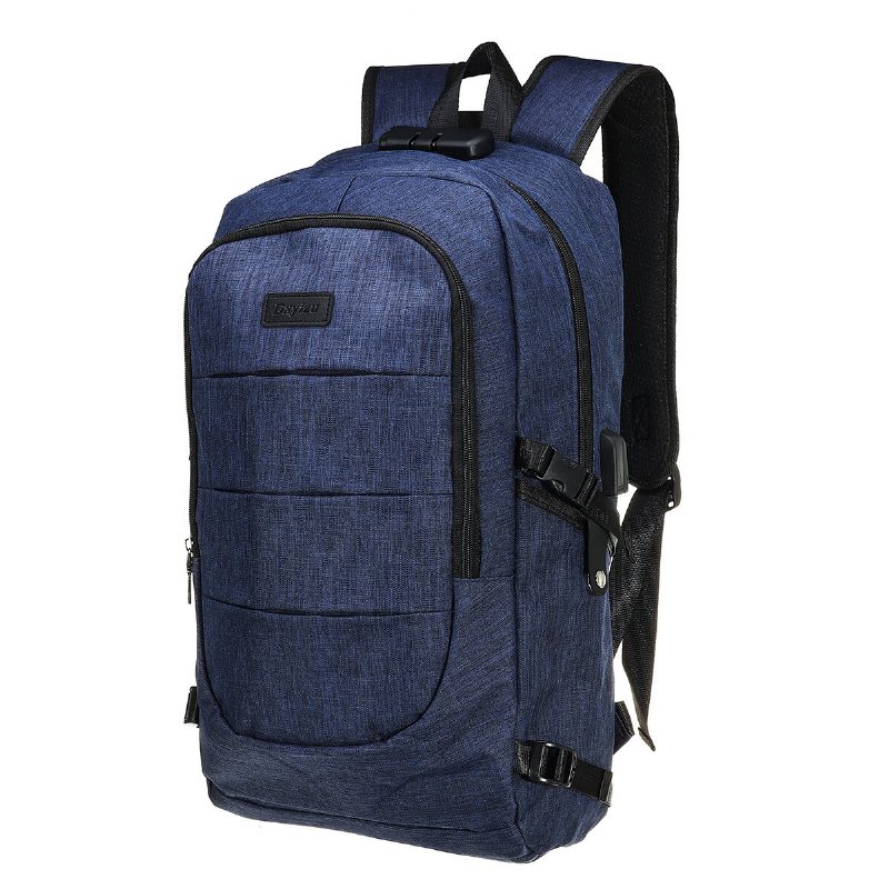 Uniszex Lopásgátló Laptop Hátizsák Utazási Üzleti Iskolatáska Biztonságos Zárral + Usb Porttal