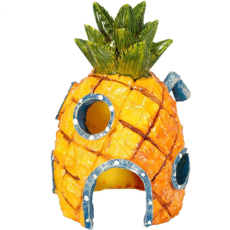 Akváriumi Dísz Spongebob Ananászház Garnélarák Dekorációja