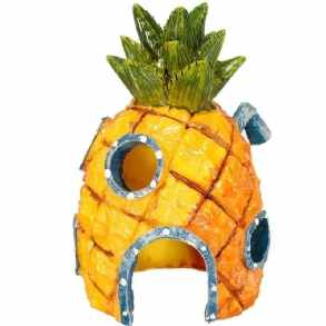 Akváriumi Dísz Spongebob Ananászház Garnélarák Dekorációja