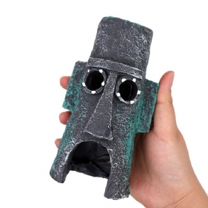 Fish Tank Aquarium Dekoráció Cartoon House Squidward