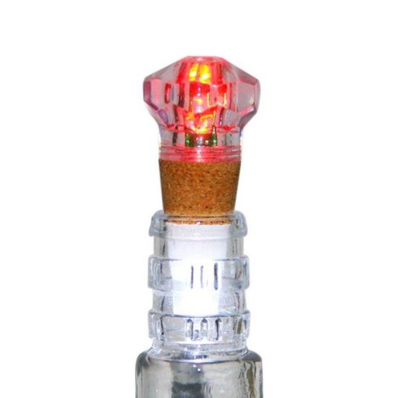 1 W Színes Led Gyémánt Alakú Borosüveg Kupak Parafa Lámpa Usb Újratölthető Otthoni Parti Dekoráció