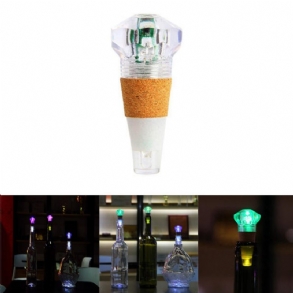 1 W Színes Led Gyémánt Alakú Borosüveg Kupak Parafa Lámpa Usb Újratölthető Otthoni Parti Dekoráció