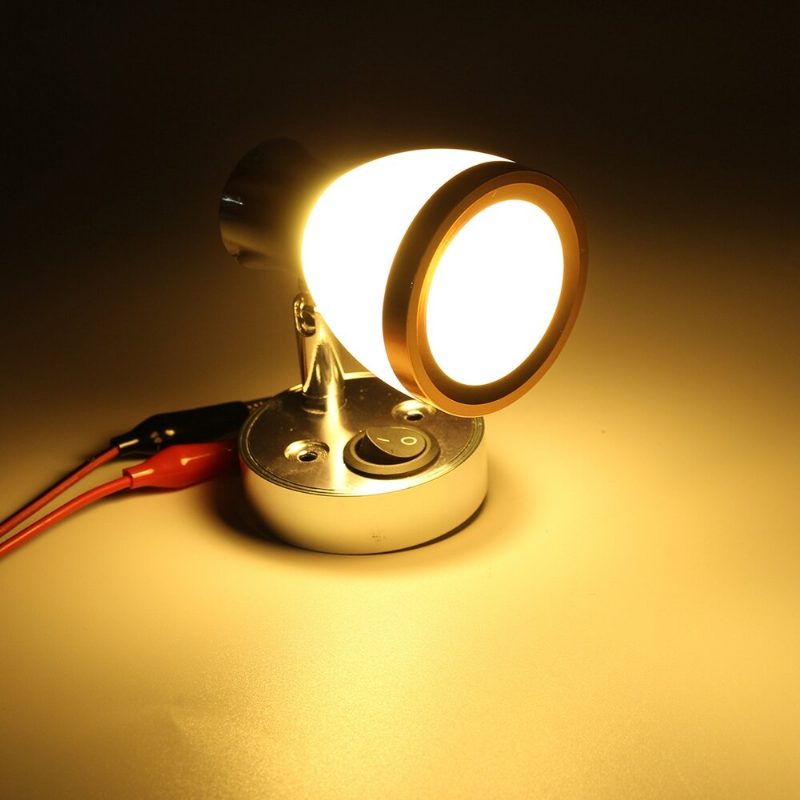12v 3w Led Belső Mattüveg Led Mini Spotlámpa Olvasó Éjszakai Lámpa Lakókocsi Szekrényhez