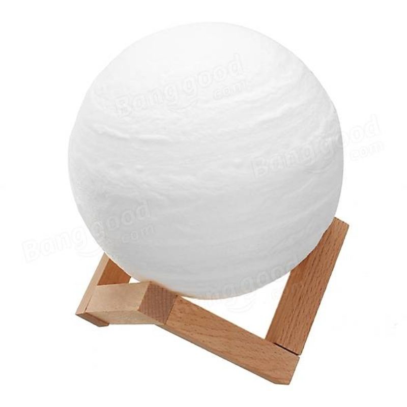 13 cm-es 3d Jupiter Lámpa Usb Újratölthető Érintésérzékelő Színváltó Led Éjszakai Fény Ajándék Dc5v