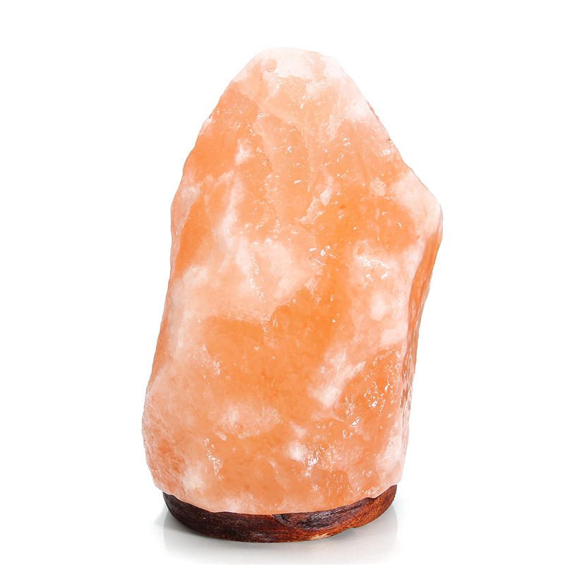 18 X 12 cm-es Himalayan Glow Kézzel Faragott Természetes Kristály Sós Éjszakai Lámpa Asztali Fényerő-szabályozó Kapcsolóval