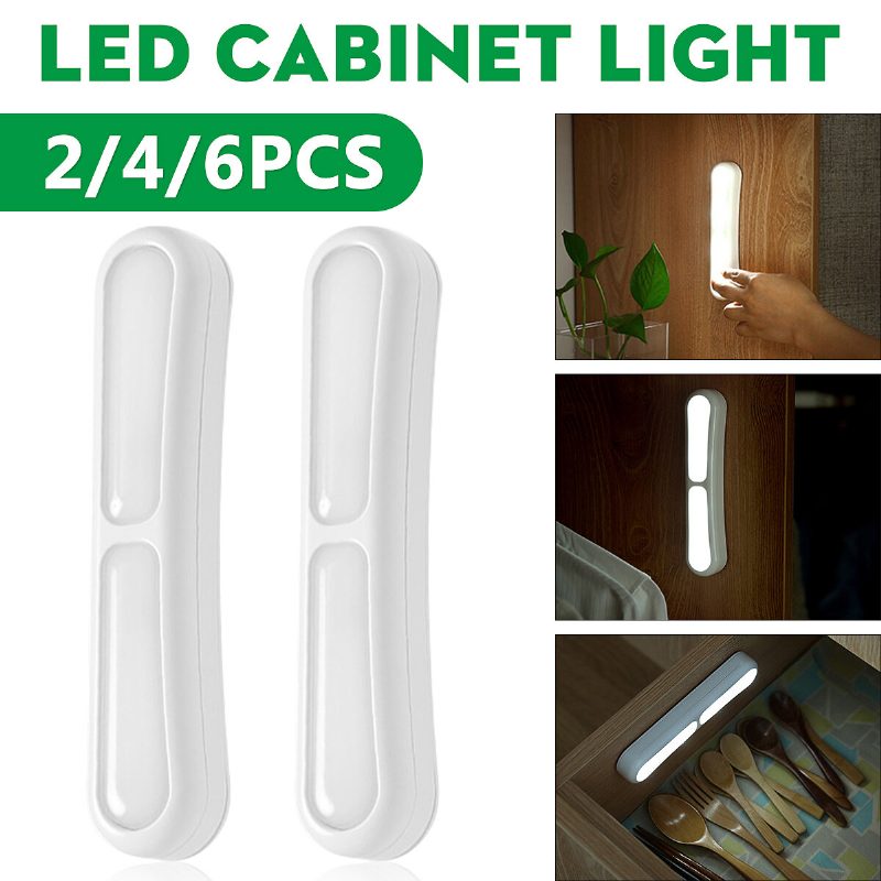 2/4/6 Db Led Éjszakai Fény Szekrény Lépcső Lámpa Hálószoba Fali Izzó