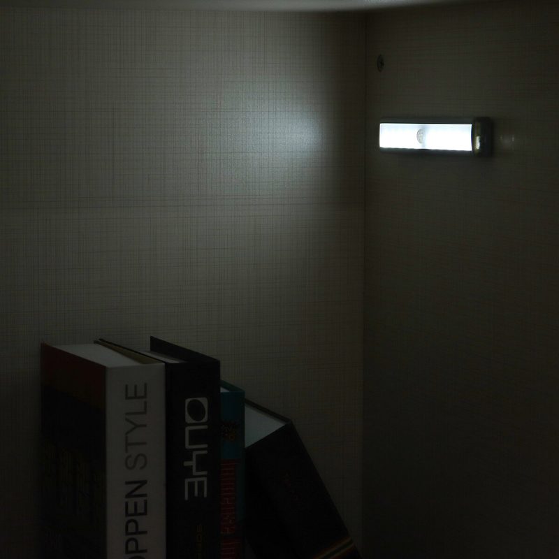 20 Led Emberi Test Indukciós Szekrény Világító Lámpa Pir Infravörös Éjszaka