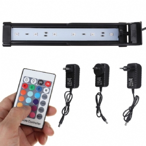 22 cm-es Akvárium Burkolat Világítás Színváltó Távirányító Szabályozható Rgbw Led Lámpa Akváriumhoz/akváriumhoz