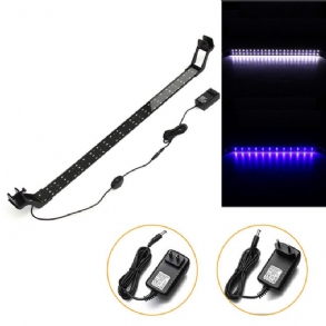 24 W-os 85 cm-es Kék-fehér Led Állítható Akváriumi Lámpa Szupervékony Csíptetős