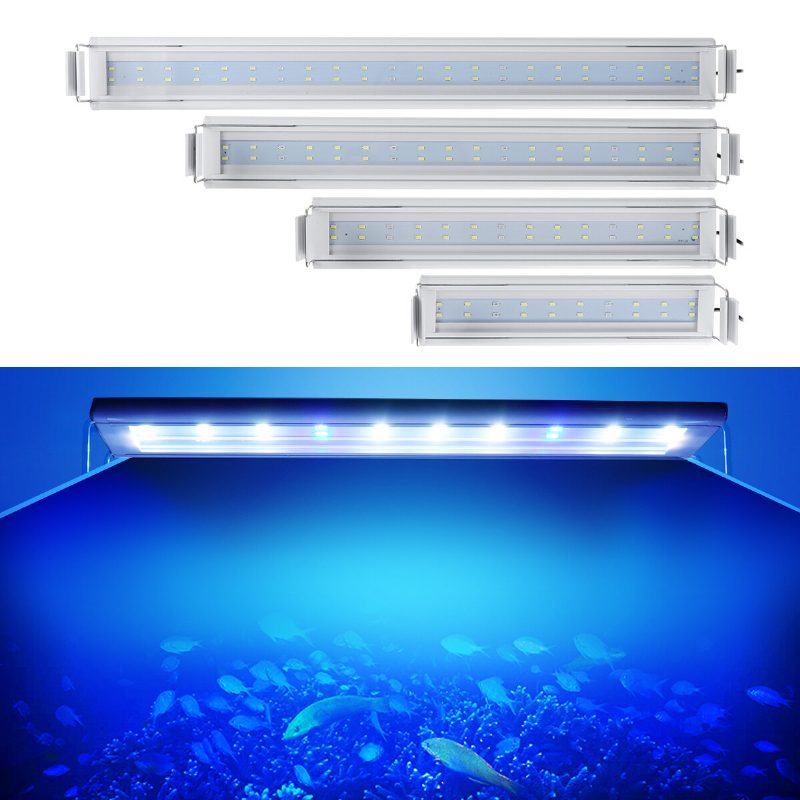 3/5/7/9w 220v Amerikai Csatlakozós Akvárium Lámpa Led Energiatakarékos Kék+fehér Fénysoros Kapcsoló