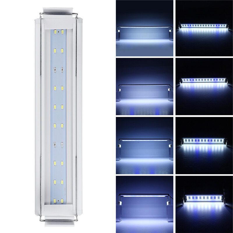 3/5/7/9w Akvárium Lámpa 220v Led Energiatakarékos Kék+fehér Fénysoros Kapcsoló