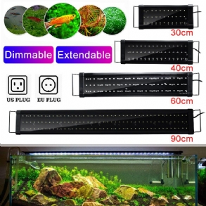 30/40/60/90cm Led-es Akváriumi Akvárium Lámpa Fokozatmentesen Szabályozható Smd2835 Vízfű Ac100-240v