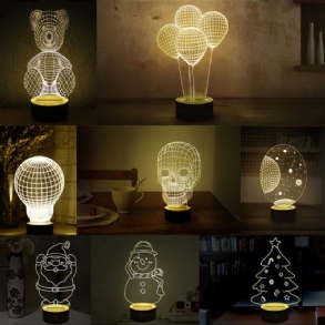 3d Vizuális Led Kis Asztali Éjszakai Lámpa Ünnepi Valentin-napra