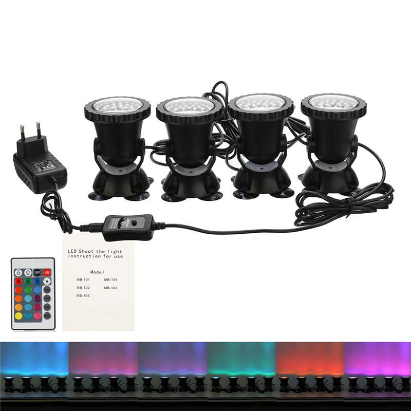 4db Led Rgb Merülő Tó Spotlámpa Víz Alatti Úszómedence Lámpák Ac100-240v