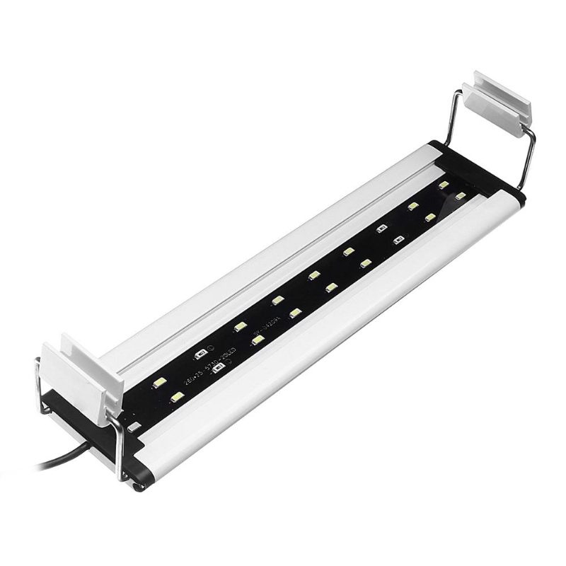 6w 20 Led Akváriumi Akvárium Világító Panel Kék+fehér Lámpa Állítható Alumínium