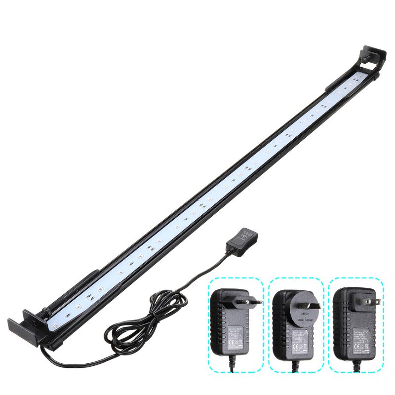 72cm 24w-os Akváriumi Akvárium Lámpa Led Világítás Beltéri Növények Horgász Luminaria Rgb Fényerő Szabályozása Távirányítóval