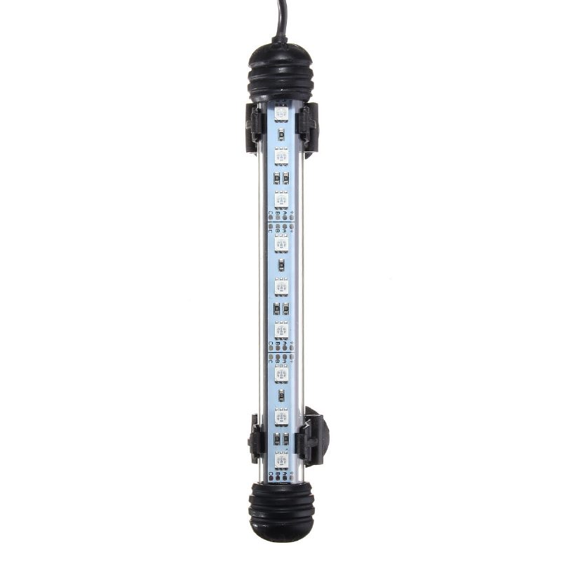 Ac110-240v 18cm 5050 2.9w Rgb Led Akváriumi Akvárium Lámpa Színváltó Rúd Merülő + 44 Gombos Távirányító