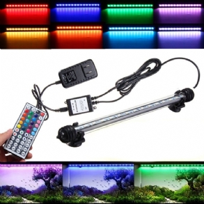 Ac110-240v 18cm 5050 2.9w Rgb Led Akváriumi Akvárium Lámpa Színváltó Rúd Merülő + 44 Gombos Távirányító