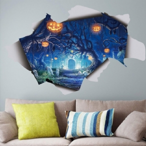 Halloween 3d Fali Matrica Lámpa Kivehető Barkács Ijesztő Poszter Dekoráció