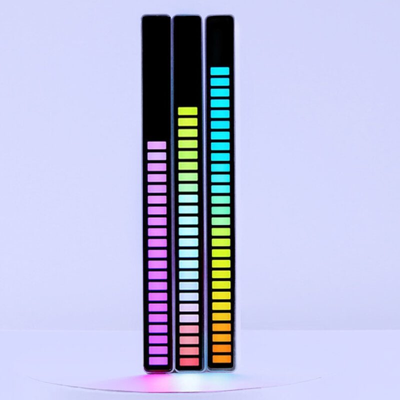 Led-es Belső Hangulatvilágítás Rgb Led-szalagos Lámpa Usb Vezeték Nélküli Zenei Távirányítóval 8 Móddal Az Otthoni Dekorációhoz