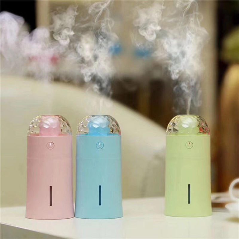 Mini 175 Ml-es Színes Usb Hordozható Led Éjszakai Lámpás Vetítős Párásító Színpadi Fényeffektussal