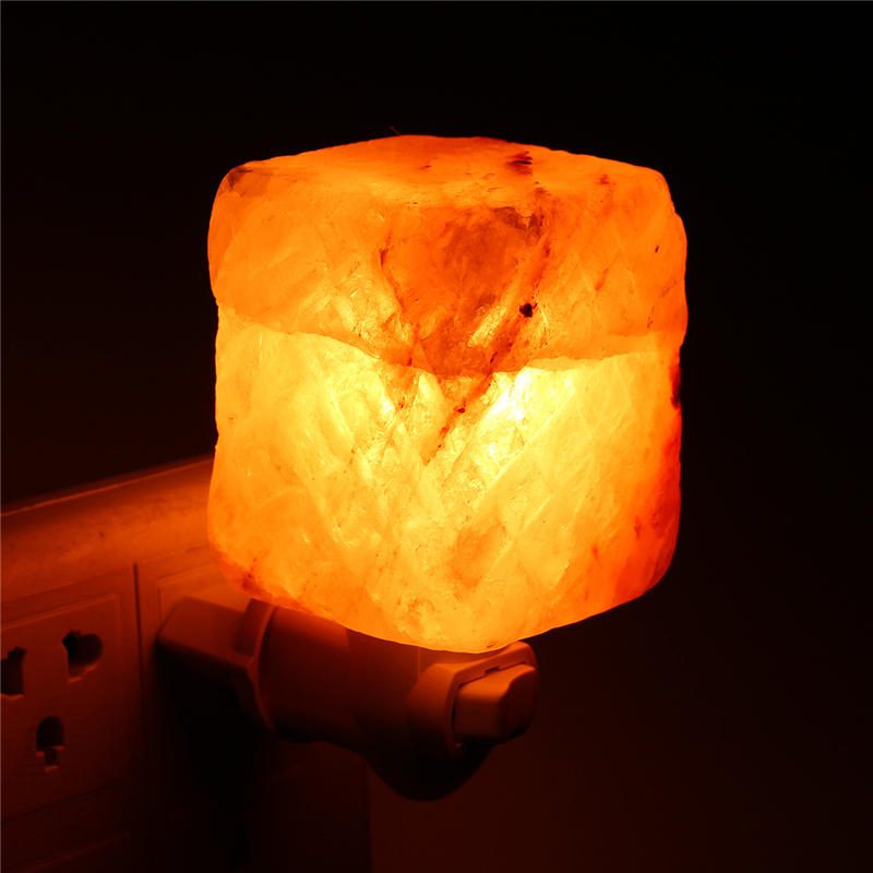 Natural Crystal Himalayan Glow Kézzel Faragott Kristálysó Éjszakai Lámpa Fali Ac110-240v