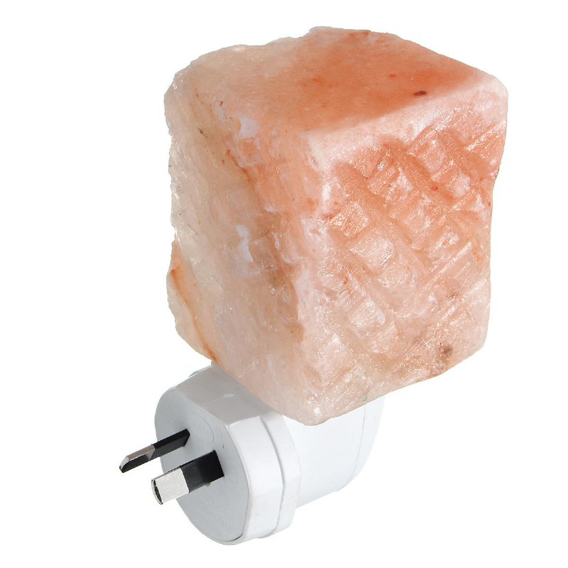Natural Crystal Himalayan Glow Kézzel Faragott Kristálysó Éjszakai Lámpa Fali Ac110-240v