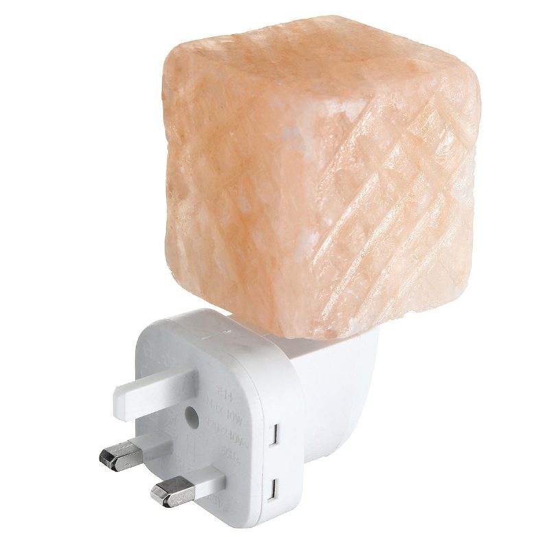 Natural Crystal Himalayan Glow Kézzel Faragott Kristálysó Éjszakai Lámpa Fali Ac110-240v