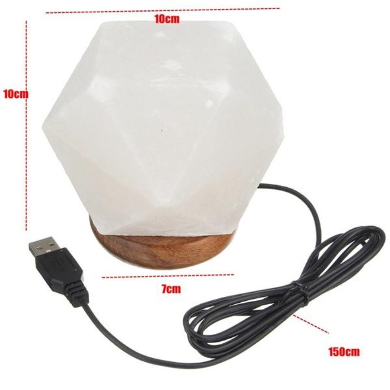 Natural Crystal Rock Usb Sólámpa Színes Led Éjszakai Fény Dekor