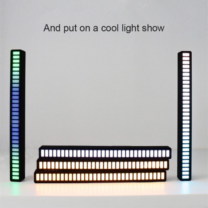 Rgb Usb Energiatakarékos Lámpa Hanggal Aktiválható Hangszedő Ritmus Fény Autós Környezeti Zene Hangulat Játék