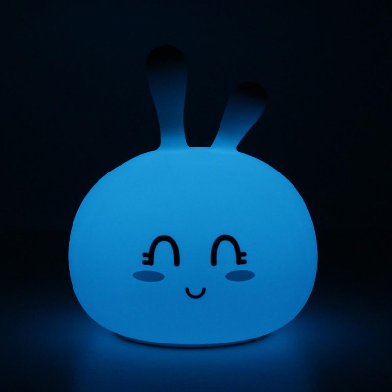 Usb Rgb Újratölthető Aranyos Szilikon Led Éjszakai Lámpa Érintéses Légköri A Gyerekek Alvásához