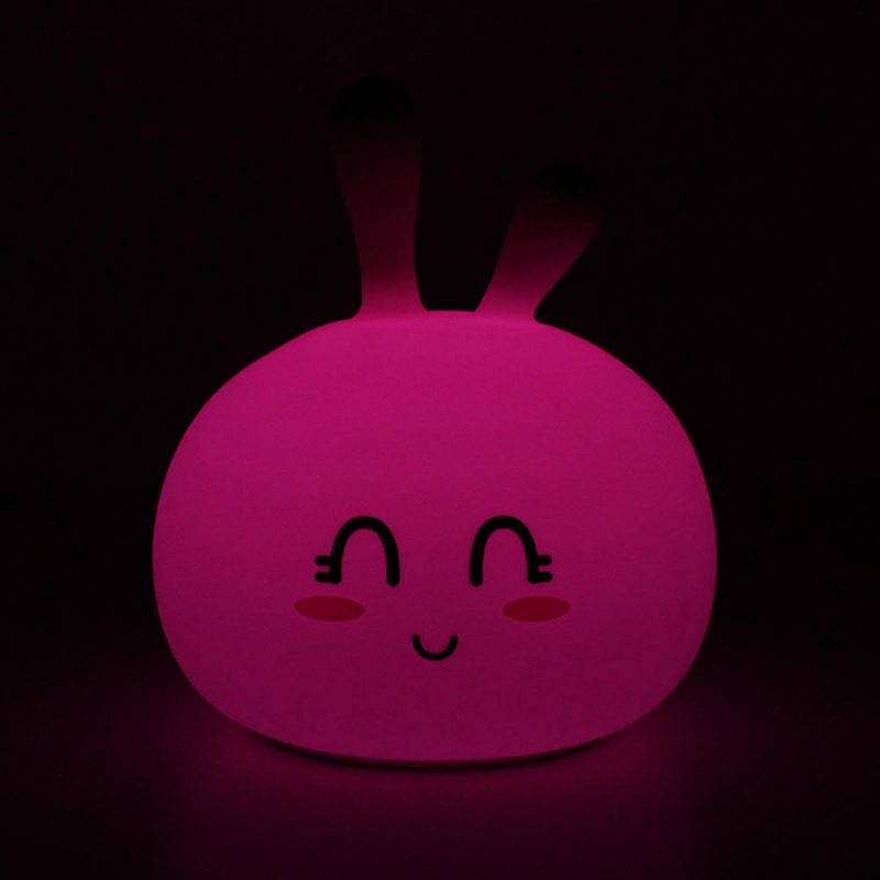 Usb Rgb Újratölthető Aranyos Szilikon Led Éjszakai Lámpa Érintéses Légköri A Gyerekek Alvásához