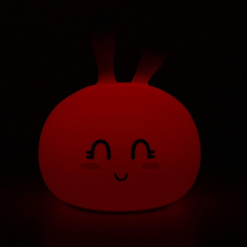 Usb Rgb Újratölthető Aranyos Szilikon Led Éjszakai Lámpa Érintéses Légköri A Gyerekek Alvásához