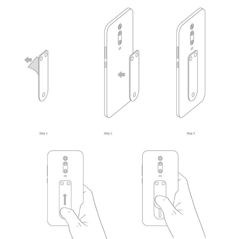 Freefinger Mini-01 Ujjgyűrűs Mobiltelefon-állványtartó Többfunkciós Telefongyűrű-tartóból Bőr Felületű Hordozható Telefontartóból
