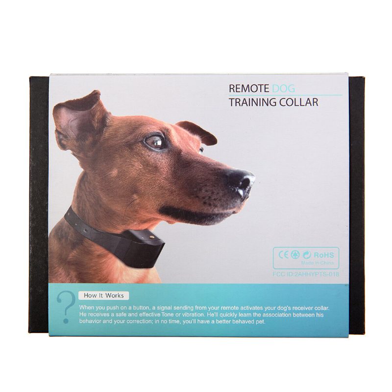 2x Focuspet Lcd Elektromos Távirányító Dog Shock Bark Nyakörv Trainer Ipx7