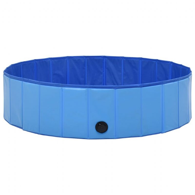 Eu Direct Vidaxl 170826 Összecsukható Kutyaúszómedence Kék 120x30 cm Pvc Kölyökfürdő Fürdő Macskáknak Játszó Gyerekeknek Fürdőkádas Kisállatkellékek