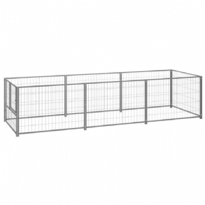Eu Direct Vidaxl 3082101 Kültéri Kutya Kennel Ezüst 3 M² Acélház Ketrec Összecsukható Kiskutya Macskák Alvó Fém Járóka Gyakorlat Edzés Ágytál Kisállat Kellékek