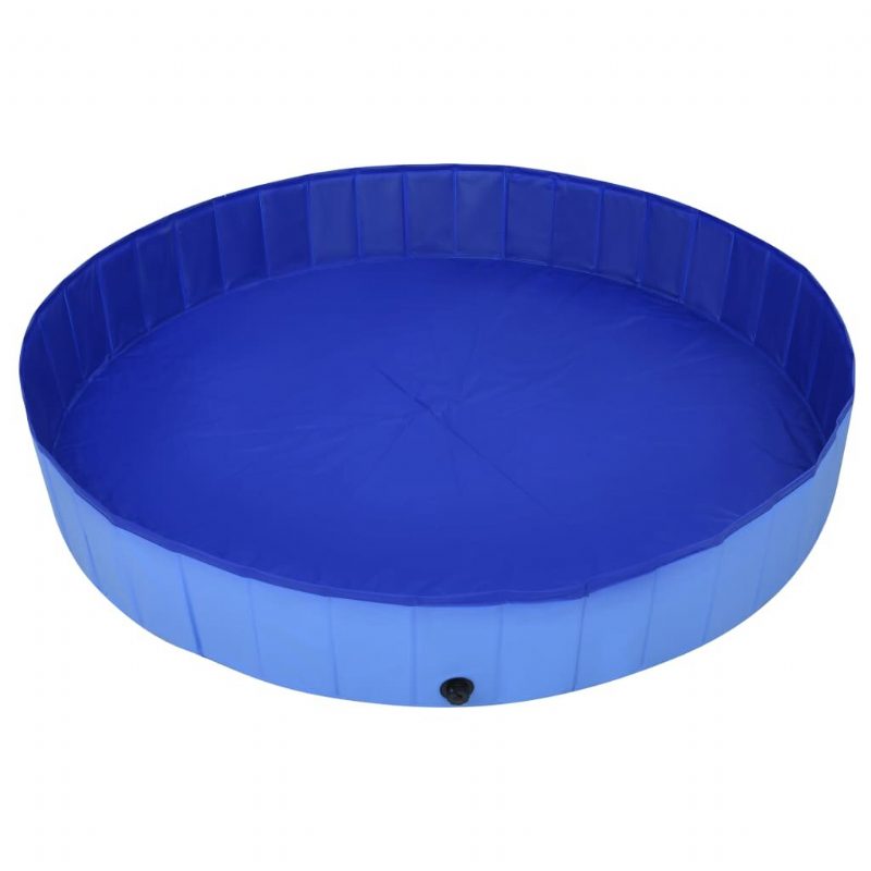 Eu Direct Vidaxl 92602 Összecsukható Kutya Uszoda Kék 200x30 cm Pvc Kölyökfürdő Fürdő Macskáknak Játszó Gyerekek Fürdős Kisállatkellékek