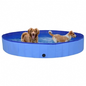 Eu Direct Vidaxl 92602 Összecsukható Kutya Uszoda Kék 200x30 cm Pvc Kölyökfürdő Fürdő Macskáknak Játszó Gyerekek Fürdős Kisállatkellékek