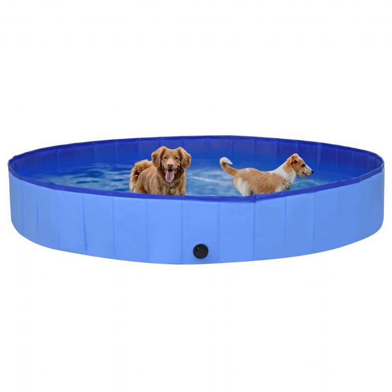 Eu Direct Vidaxl 92603 Összecsukható Kutyaúszómedence Kék 300x40 cm Pvc Kölyökfürdő Fürdő Macskáknak Játszó Gyerekeknek Fürdőkádas Kisállatkellékek