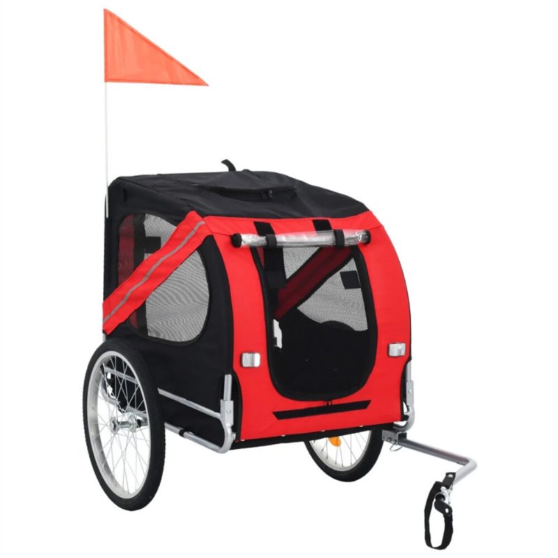 Eu Pet Bike Trailer 91766 Kutyahordozó Kutyák És Házi Kedvencek Számára Tartós Vázzal Légáteresztő Védőhálóval Könnyen Összeszerelhető Kisállatkocsival