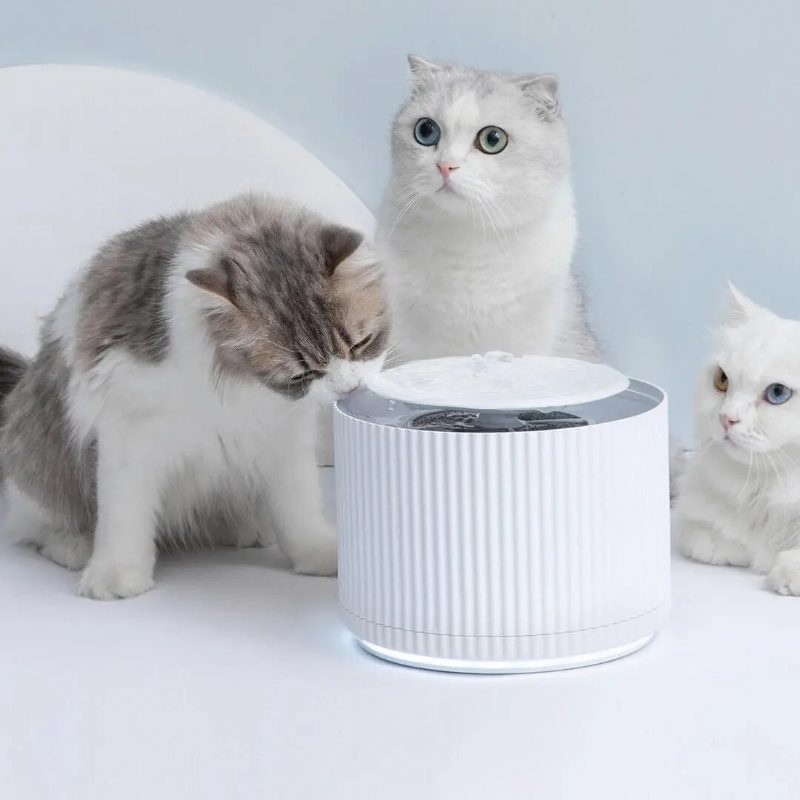 Furrytail Smart Cat Kisállat Vízadagoló Víztisztító 5 Rétegű Szűrő 360 Fokban Nyitott Itatótálca Itató Szökőkút Intelligens Etetőből