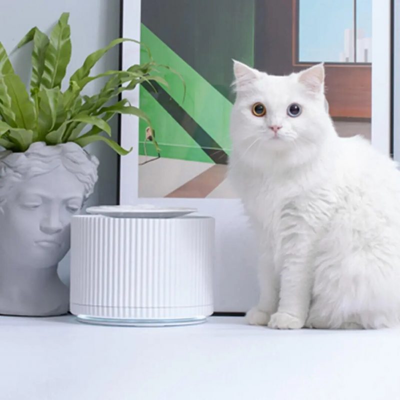 Furrytail Smart Cat Kisállat Vízadagoló Víztisztító 5 Rétegű Szűrő 360 Fokban Nyitott Itatótálca Itató Szökőkút Intelligens Etetőből