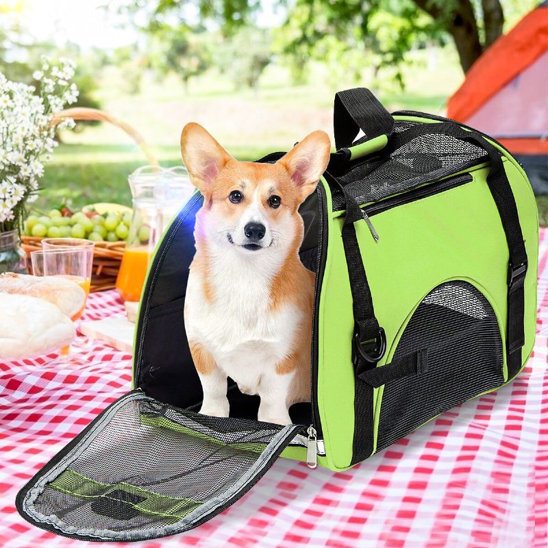 Keepets Macskahordozó Puha Oldalú Kisállat-utazási Hordozó Macskáknak Kutyáknak Puppy Comfort Hordozható Összecsukható Kisállattáska