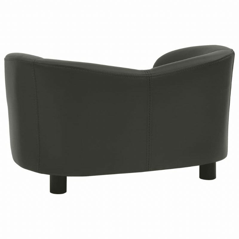 Kutya Kanapé Sötétszürke 26.4"x16.1"x15.4" Műbőr