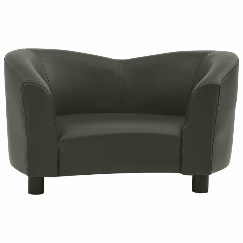 Kutya Kanapé Sötétszürke 26.4"x16.1"x15.4" Műbőr